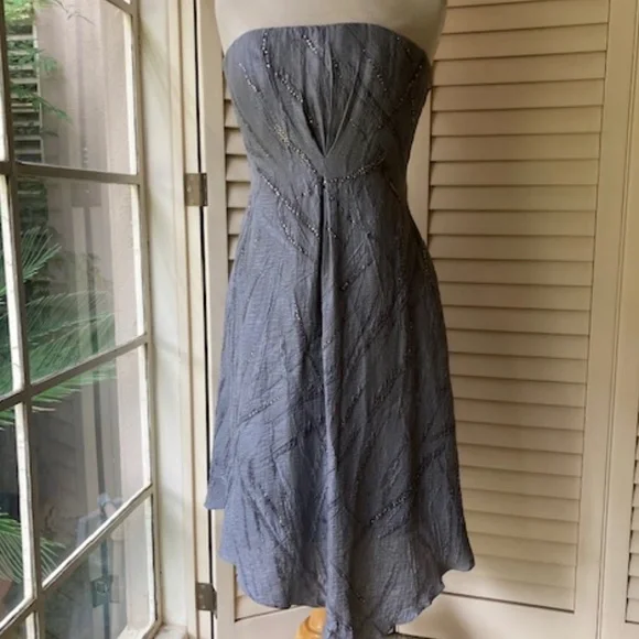 sachin and babi light blue dress Accordion Pleated SatinMidi Dress  On Sale Now with Up to 51% Off